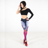 Cyberwomen Print Push UP Fitness Leggings-DKN Trend