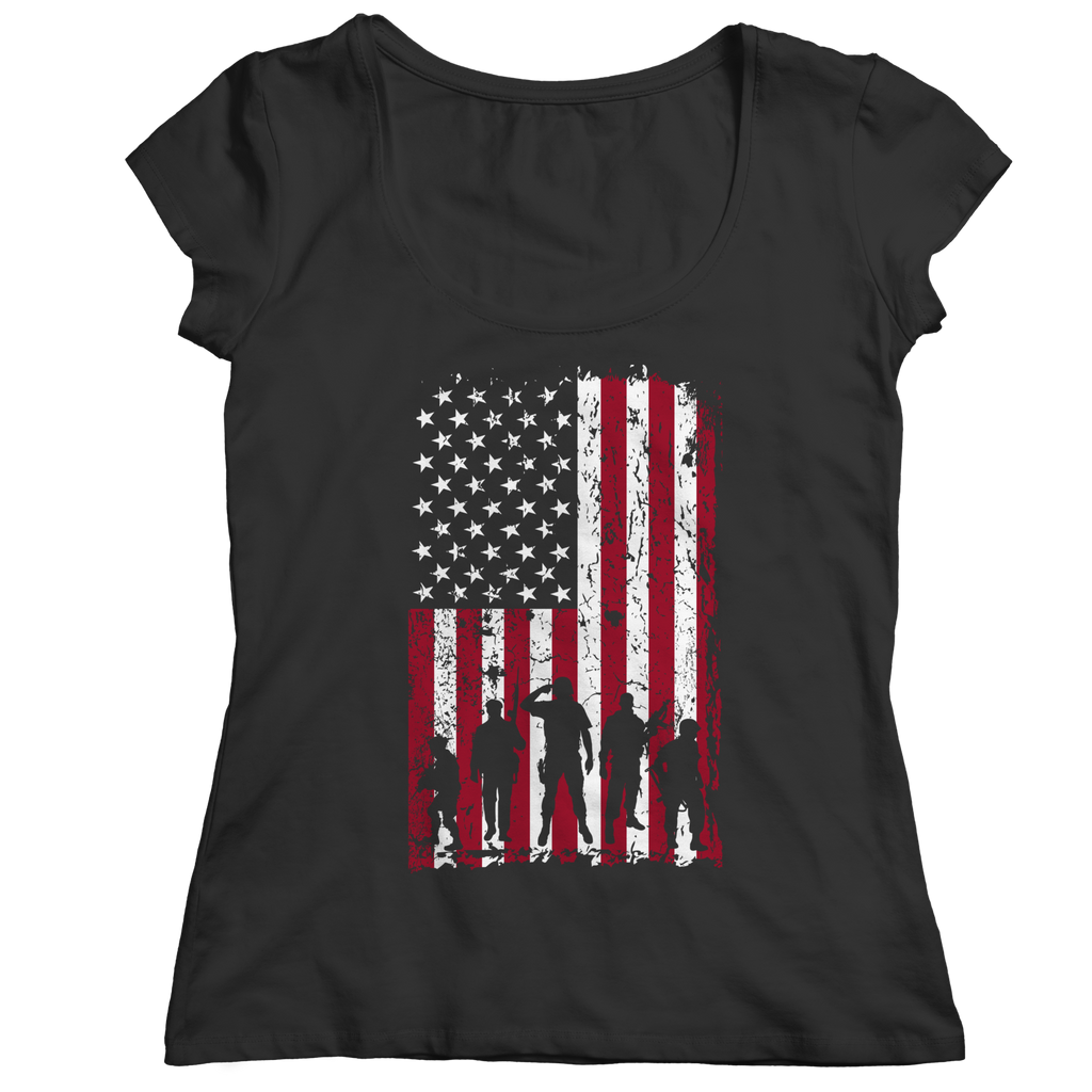 Military Patriot Flag T-Shirt-DKN Trend