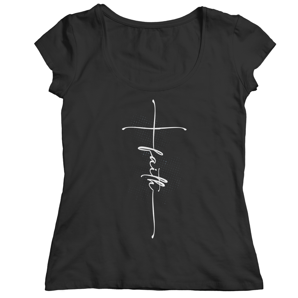 Short Sleeve Cross Faith T-Shirt-DKN Trend